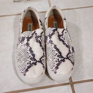 Steve Madden Gills snakeskin python leather sneakers size 11‎